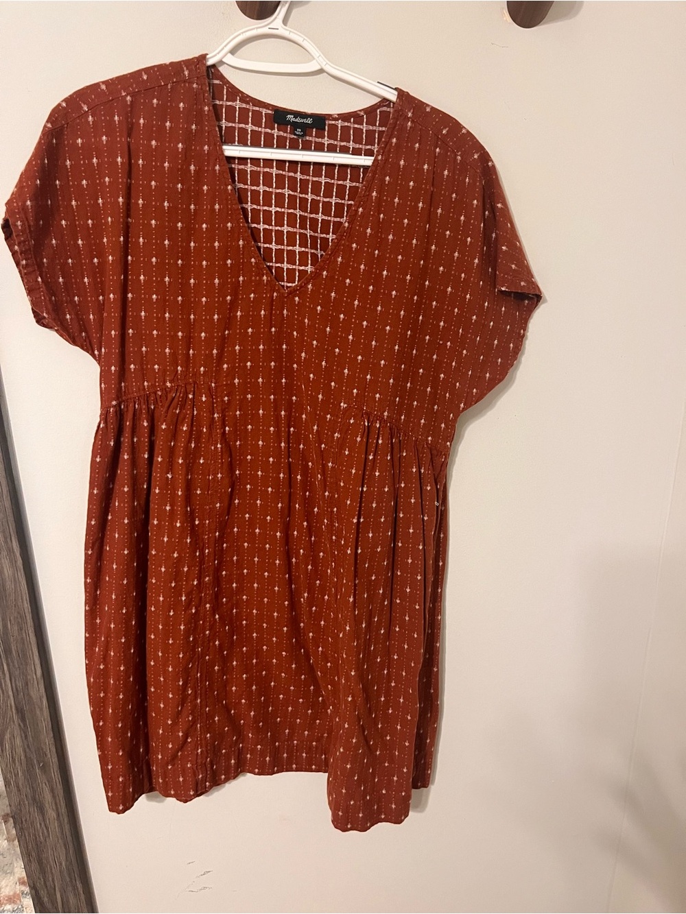 Madewell V Neck Mini Dress